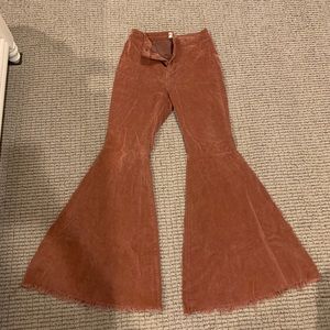 Free people just float on cord flare jeans